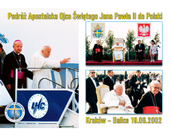 Magnes  Ojciec Święty Jan Paweł II w Polsce 2002 - Kraków - Balice II 19.08